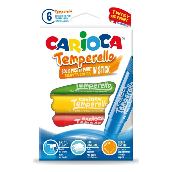 Carioca Temperello Stick Poster Boya Kalemi 6'Lı - Carioca