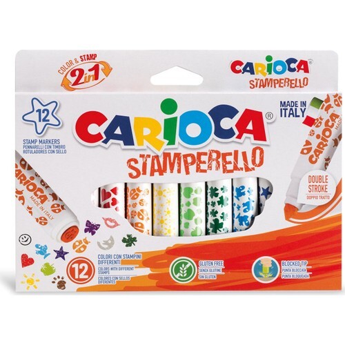 Carioca Stamperello Yıkanabilir Keçeli Boya Kalemi 12'Li - Carioca