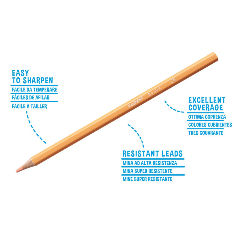 أقلام تلوين باستيل من كاريوكا، عبوة من 12 قلمًا - 3