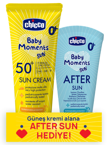 Chicco Baby Moments Sun Güneş Kremi Spf 50+ 75 ml + After Sun Hediye - Chicco