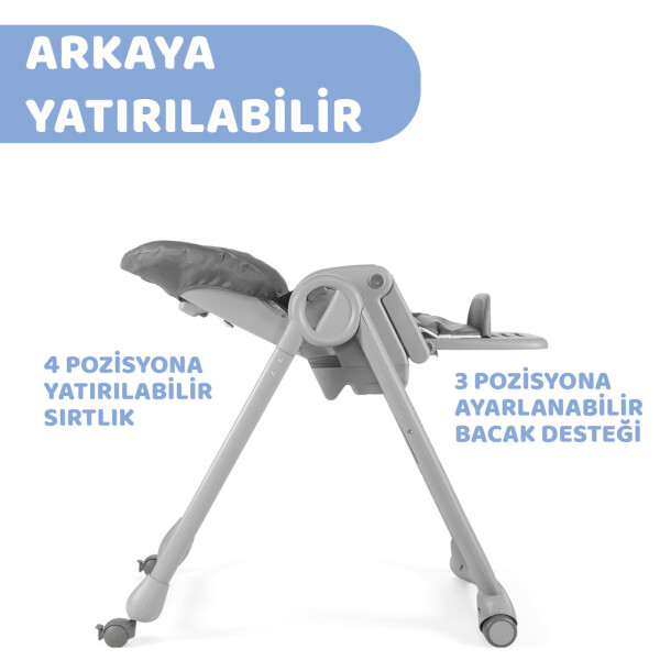 Chicco Polly Magic Mama Sandalyesi Dark Grey - 3