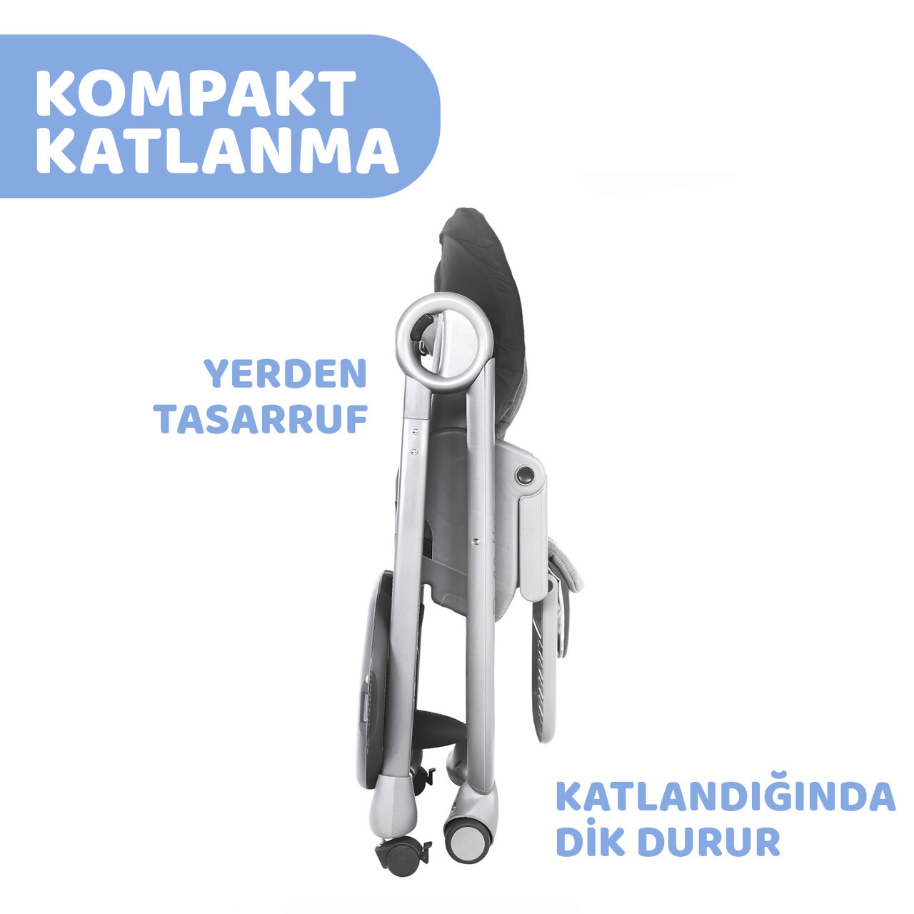 Chicco Polly Magic Mama Sandalyesi Dark Grey - 5