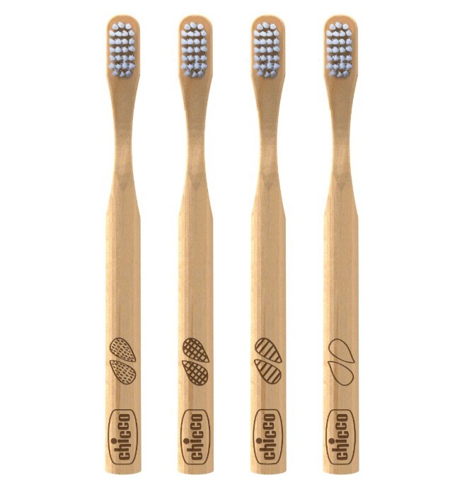 فرشاة أسنان شيكو المصنوعة من الخيزران للأطفال من عمر 3 سنوات فما فوق - 4