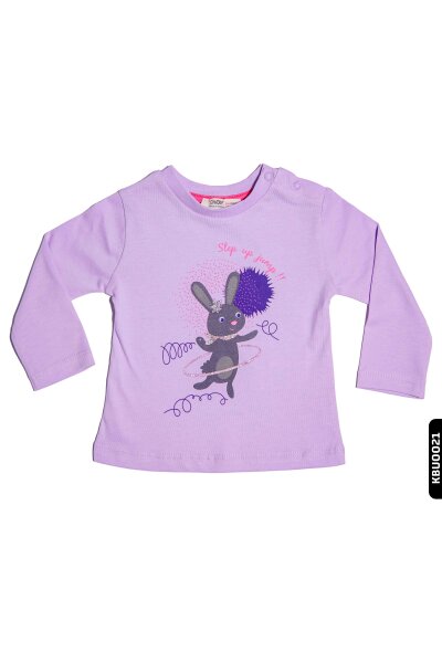 Kız Bebek Sweatshirt 6-24 Ay 20609 Lila - ÇİKOBY