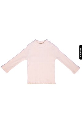 Kız Bebek Balıkçı Yaka Tishirt 6-24 Ay 20560 Krem - ÇİKOBY