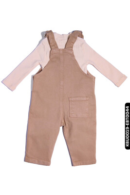 Kız Bebek Balıkçı Yaka Tishirt 6-24 Ay 20560 Krem - 5