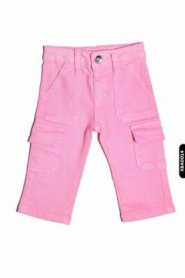 Kız Bebek Kot Pantolon 6-24 Ay 20604 Pembe - ÇİKOBY