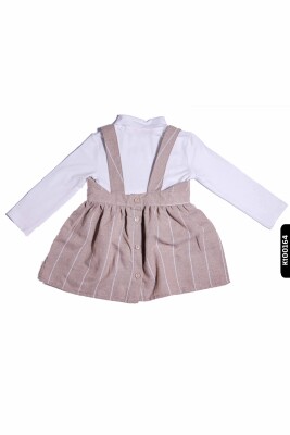 Kız Bebek Çizgili jile Takım 6-24 Ay 20642 Ekru - Bej - 2