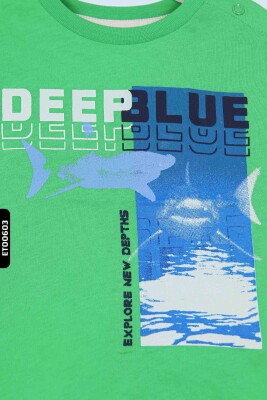 Erkek Çocuk Şort TAkım 6-24 AY 30097 Yeşil - Lacivert - 4