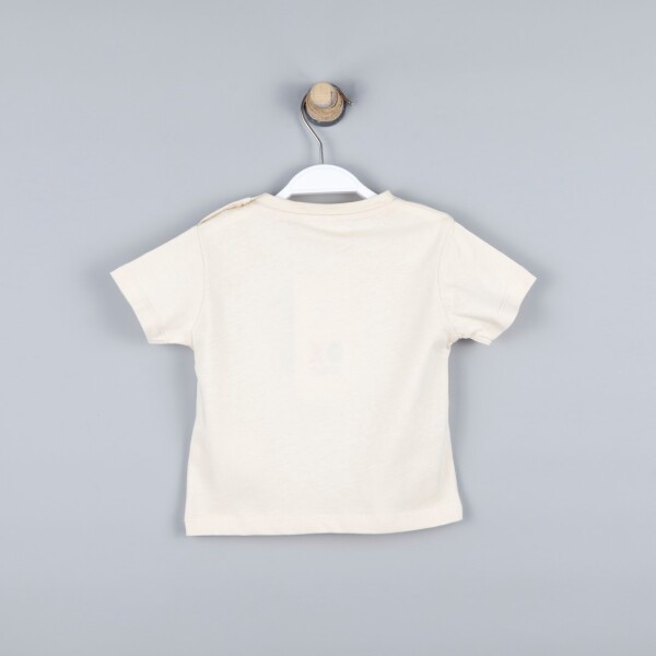 P-003967 (ce 8089) Erkek Bebek Rock Renkli Şort 6-36 Ay Krem - 2