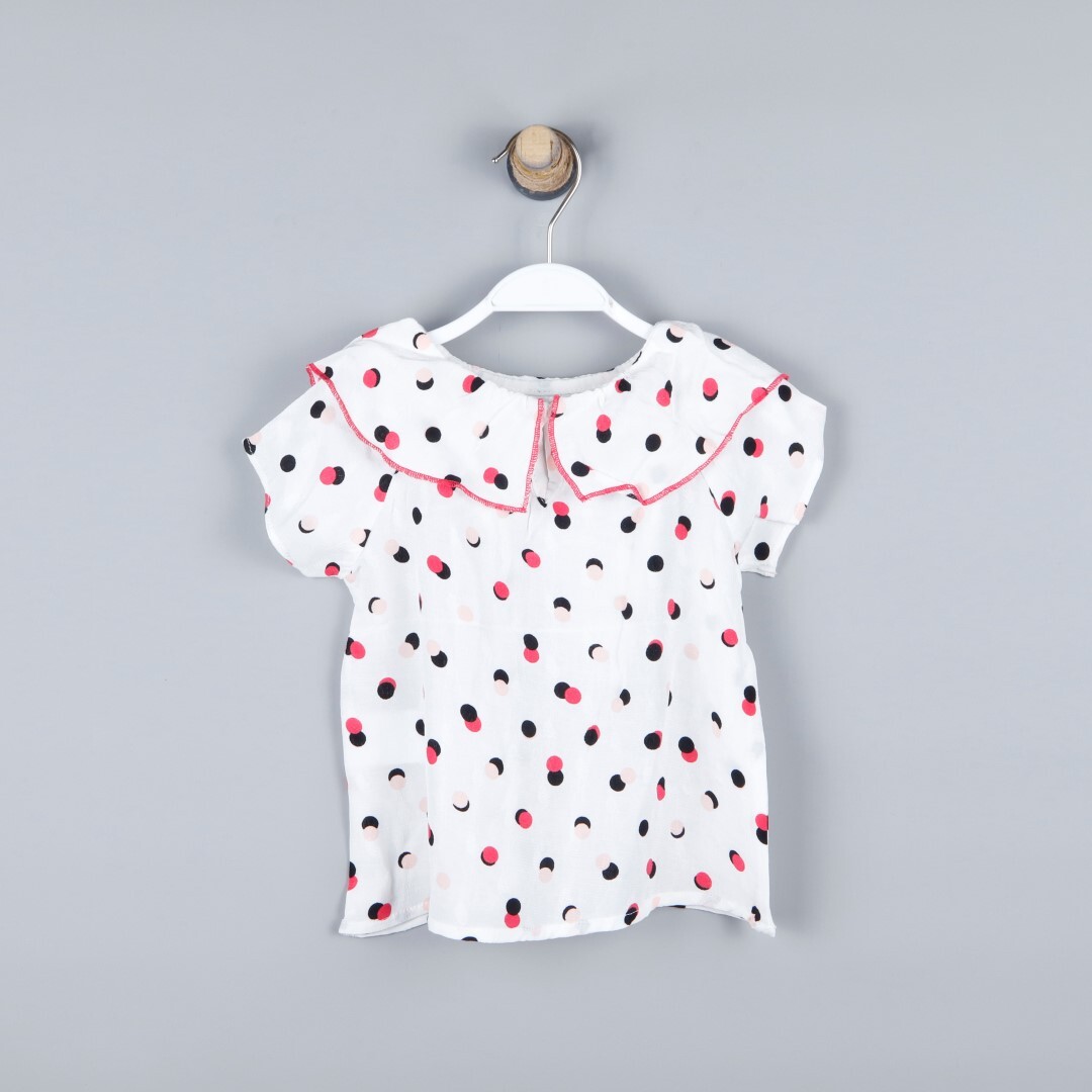 P-003973 (ck 8158) Kız Bebek Dokuma Bluz 6-36 Ay Puanti - 1