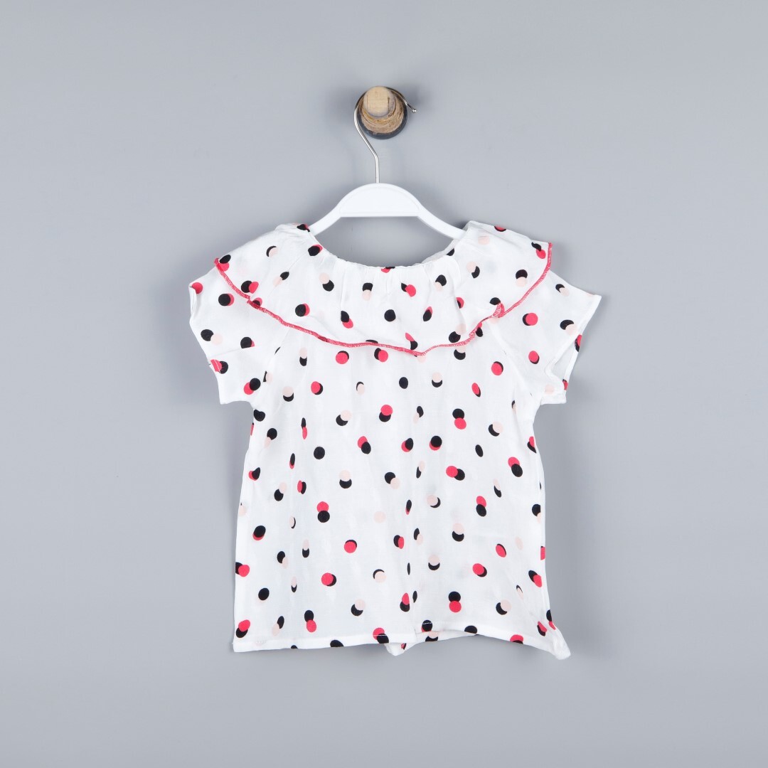 P-003973 (ck 8158) Kız Bebek Dokuma Bluz 6-36 Ay Puanti - 2