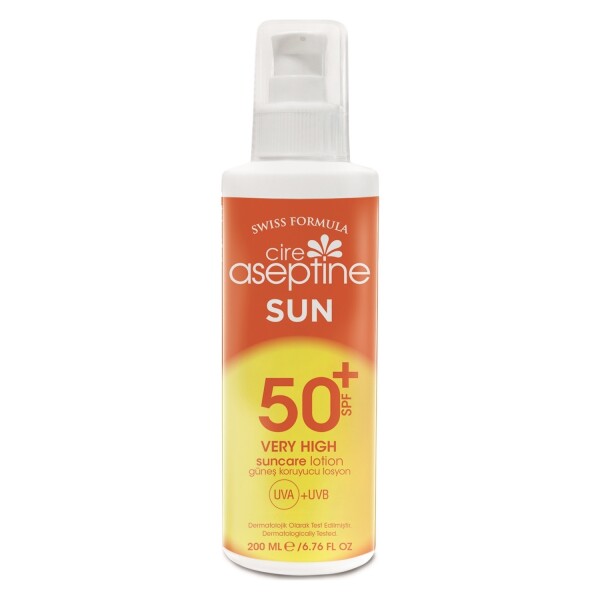 Cire Aseptine Sun Güneş Koruyucu Losyon 50 SPF 200ml - Cire Aseptine