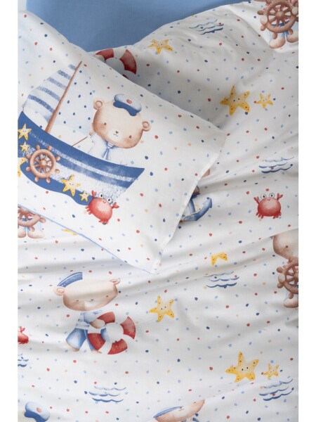 Cotton Box Ranforce Bebek Nevresim Takımı Seaman Mavi - 2