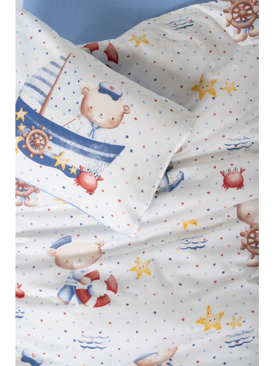 Cotton Box Ranforce Bebek Nevresim Takımı Seaman Mavi - 2