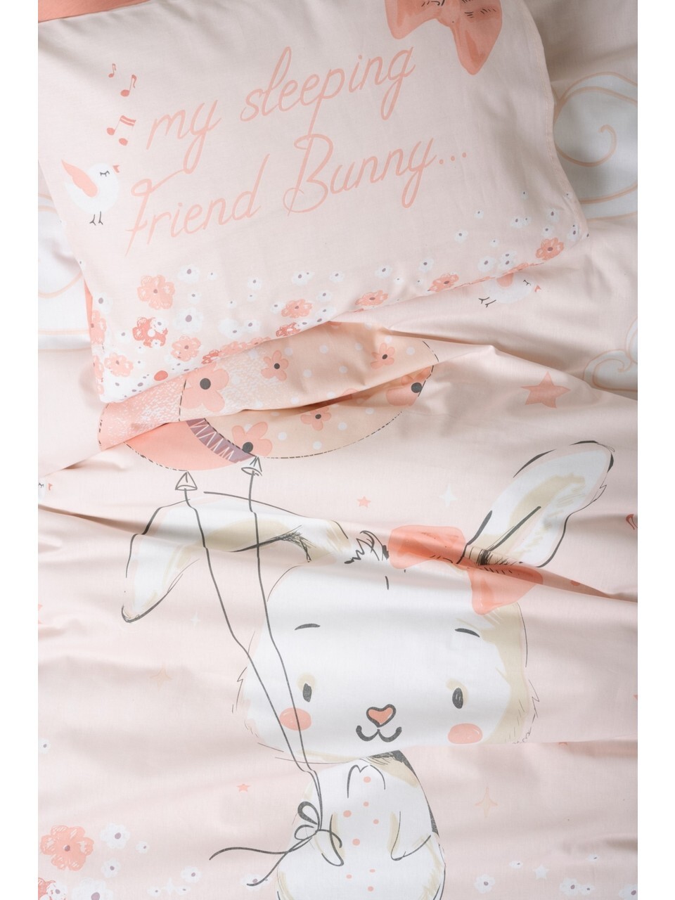 Cotton Box Ranforce Bebek Nevresim Takımı Rapeti Somon - 2