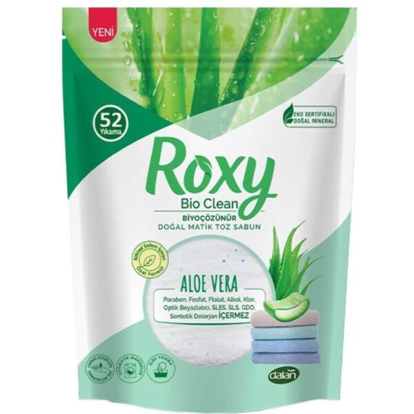 Roxy Bio Clean Doğal Matik Toz Sabun Aloe Vera 1600 Gr - Dalan