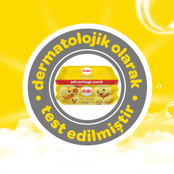 Dalin Islak Pamuk Havlu Mendil 3x56 - 5