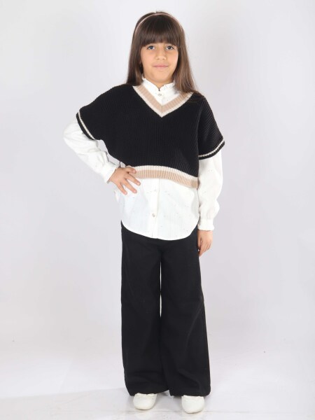 Kız Çocuk Elbise 9-14 Yaş 8802 Bej - 4