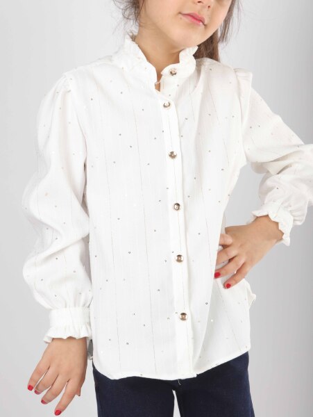 Kız Çocuk 4'lu Alt Üst Takım 6-10 Yaş 8806 Bej - 12