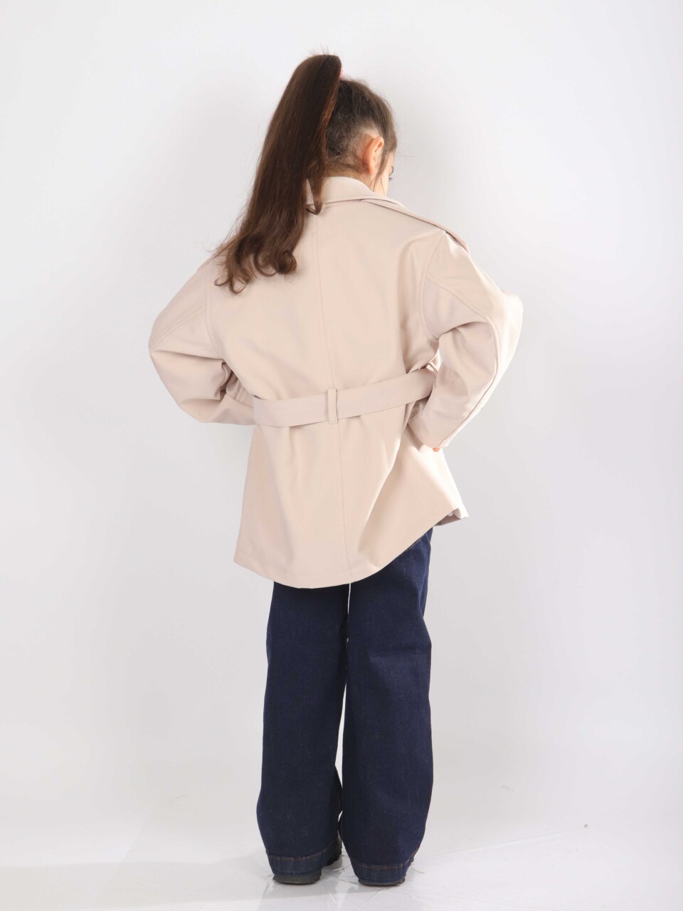 Kız Çocuk 4'lu Alt Üst Takım 6-10 Yaş 8806 Bej - 3