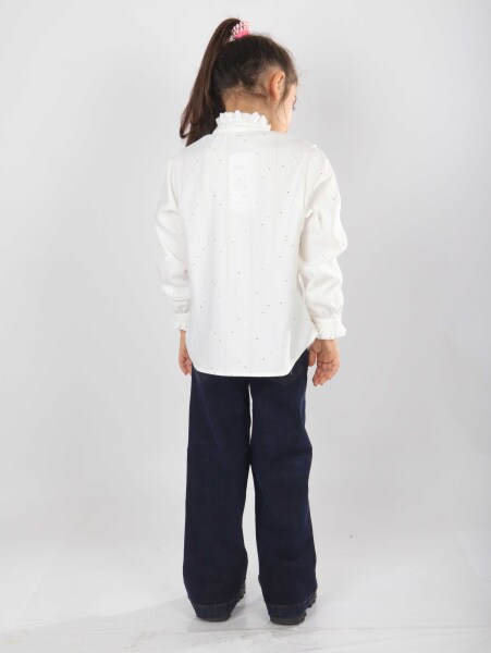 Kız Çocuk 4'lu Alt Üst Takım 6-10 Yaş 8806 Bej - 8