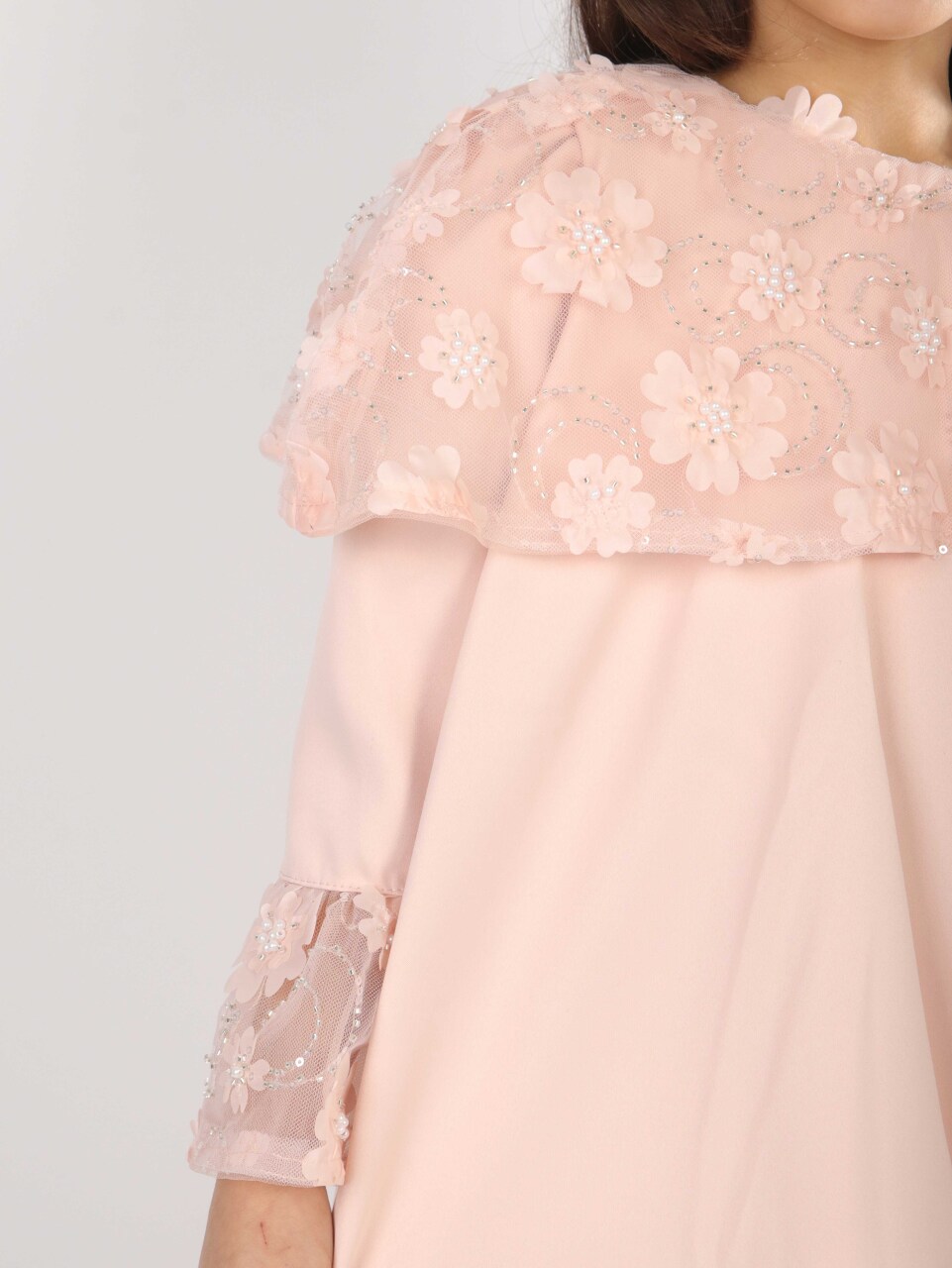 Kız Çocuk Elbise 6-10 Yaş 1620 Pembe - 3