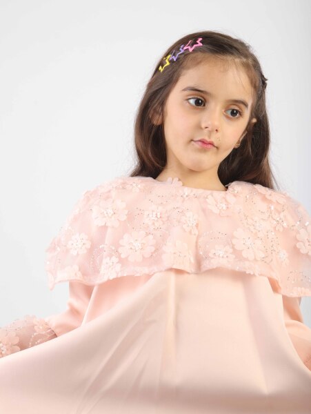 Kız Çocuk Elbise 6-10 Yaş 1620 Pembe - 7