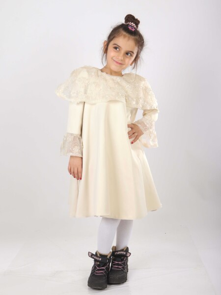 فستان بناتي من 6 إلى 10 سنوات 1620 - Damasqino