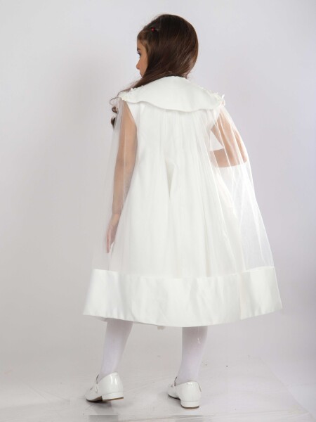 Kız Çocuk Elbise 6-10 Yaş 1619 Beyaz - 2