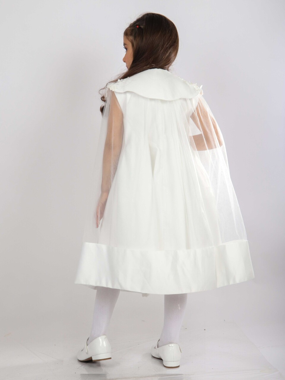 Kız Çocuk Elbise 6-10 Yaş 1619 Beyaz - 2