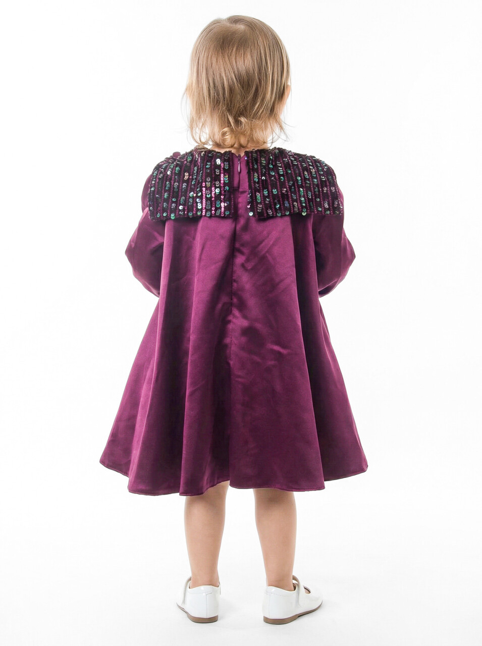 Kız Çocuk Elbise 1-5 Yaş 1675 Mor - 2