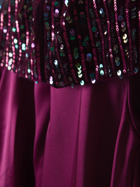 Kız Çocuk Elbise 1-5 Yaş 1675 Mor - 6