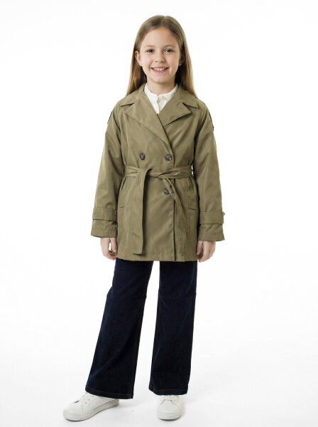 Kız Çocuk 4'lu Alt Üst Takım 8-12 Yaş 8817 Haki - Damasqino