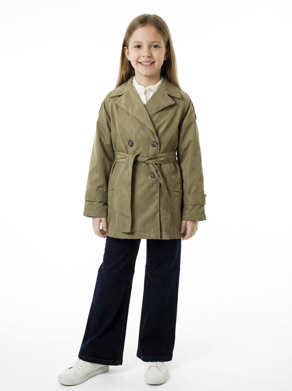 Kız Çocuk 4'lu Alt Üst Takım 8-12 Yaş 8817 Haki - 1