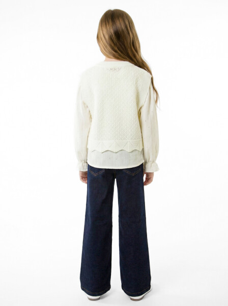 Kız Çocuk 4'lu Alt Üst Takım 8-12 Yaş 8817 Haki - 5