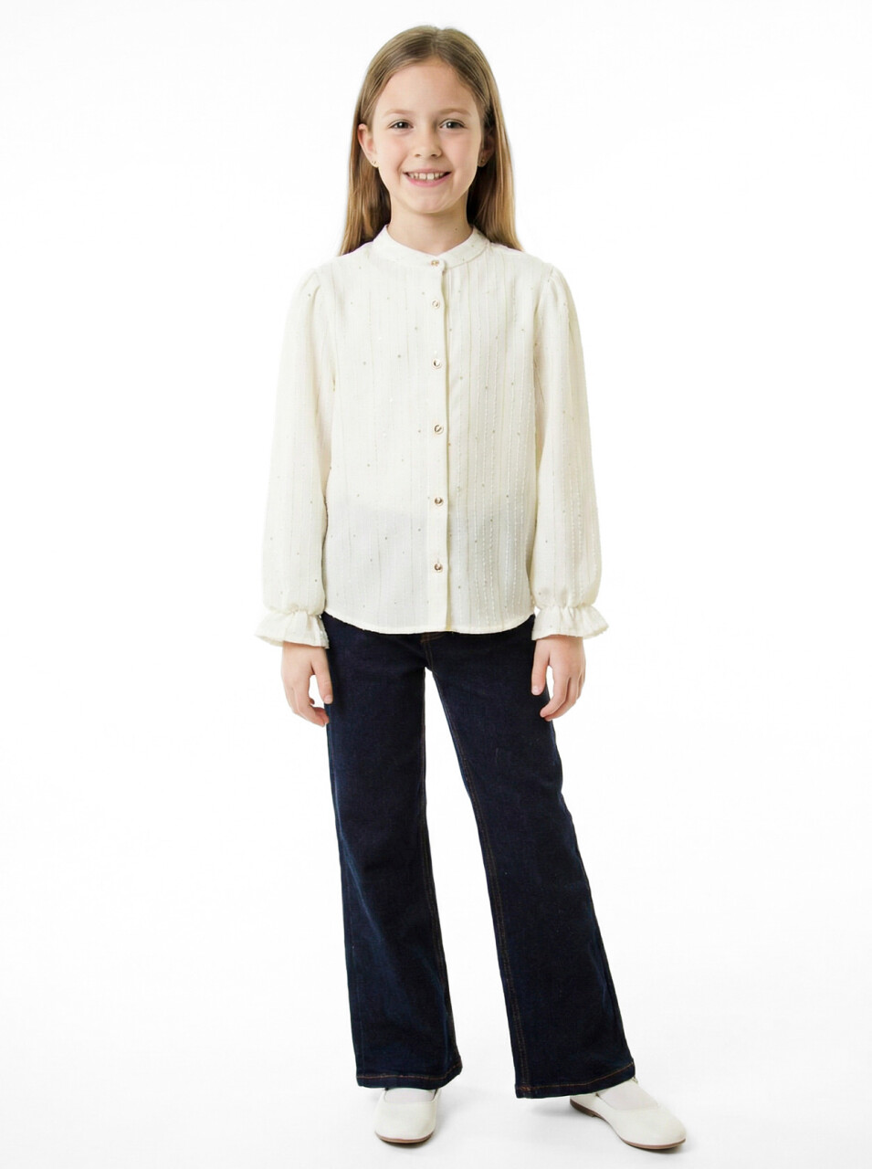 Kız Çocuk 4'lu Alt Üst Takım 8-12 Yaş 8817 Bej - 5