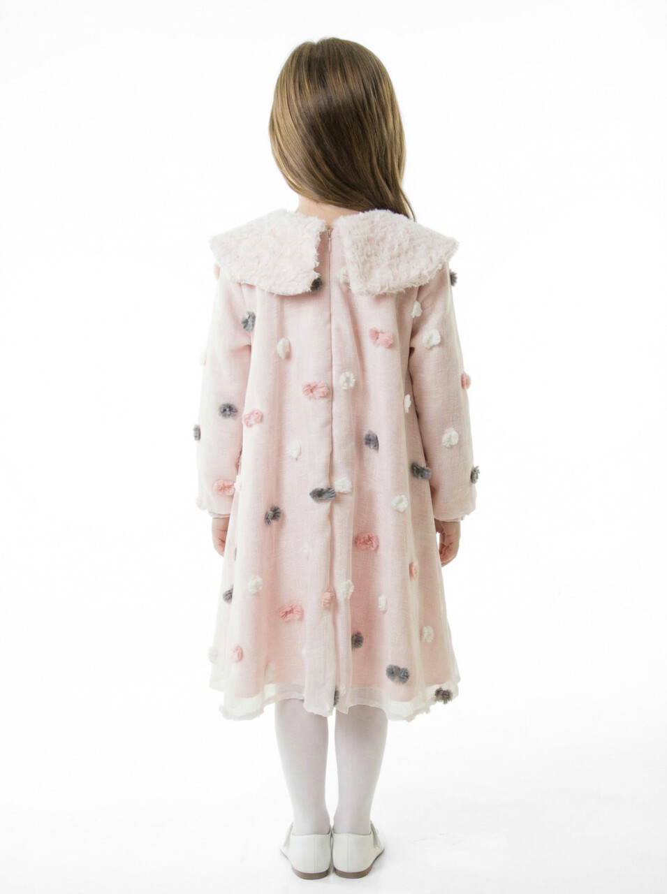 Kız Çocuk Elbise 6-10 Yaş 1681 Pembe - 2