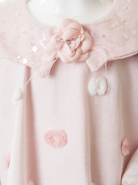 Kız Çocuk Elbise 1-5 Yaş 1688 Pembe - 4