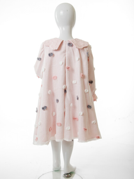 Kız Çocuk Elbise 1-5 Yaş 1688 Pembe - 8