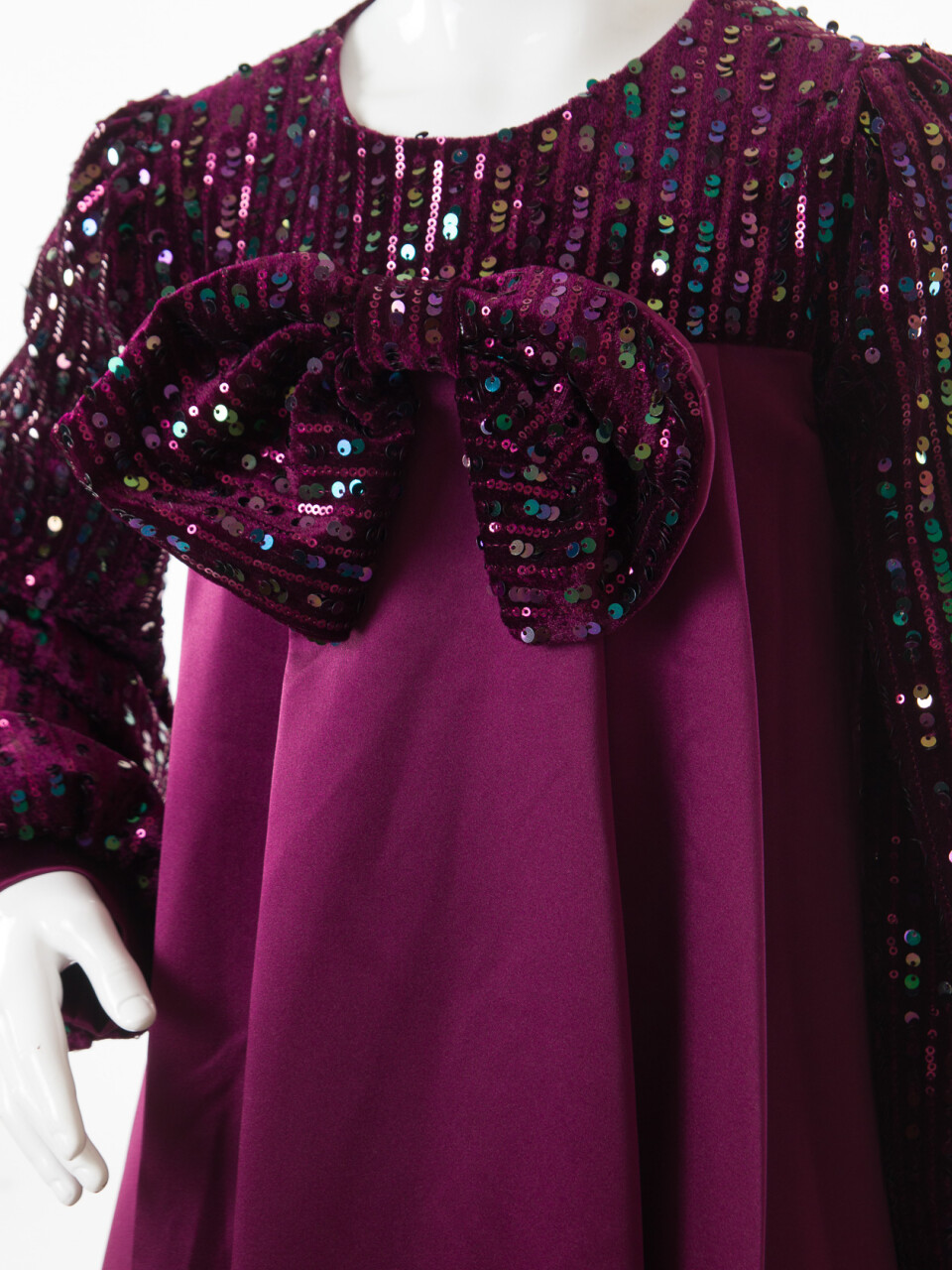 Kız Çocuk Elbise 6-10 Yaş 1662 Mor - 4