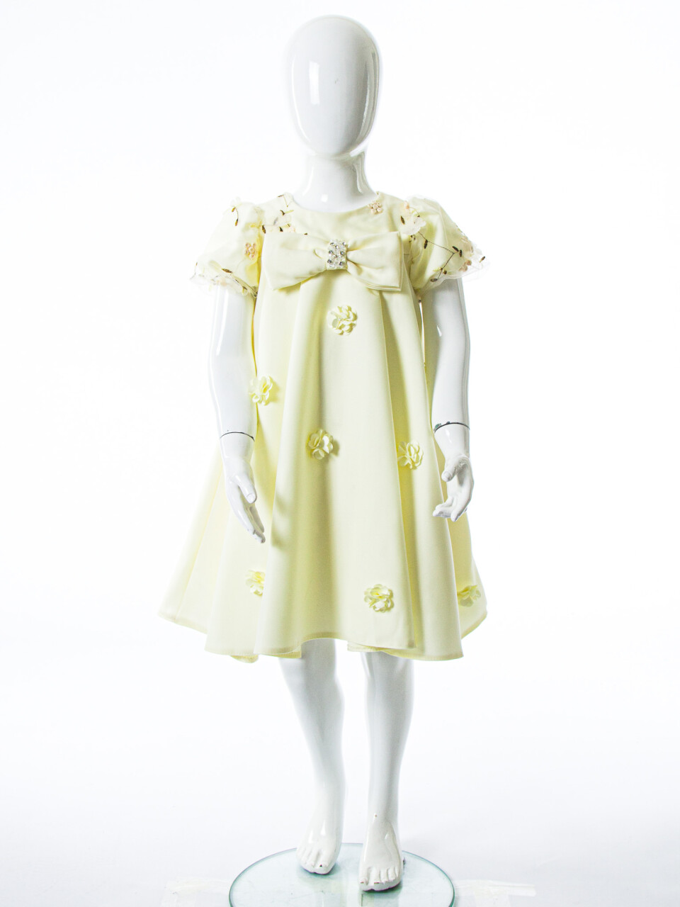 Kız Çocuk Yazlık Elbise 2-6 Yaş 1801 Sarı - 5