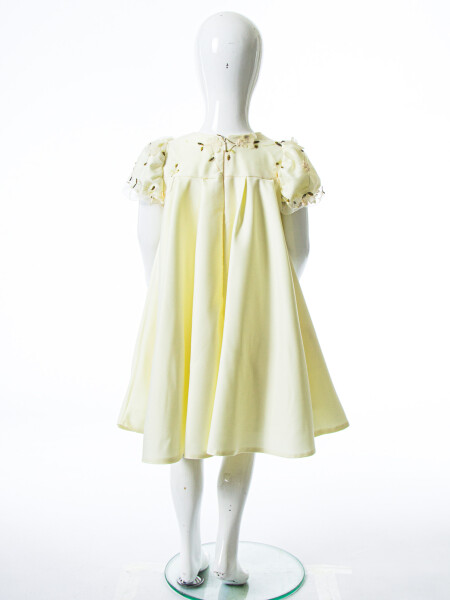 Kız Çocuk Yazlık Elbise 2-6 Yaş 1801 Sarı - 6