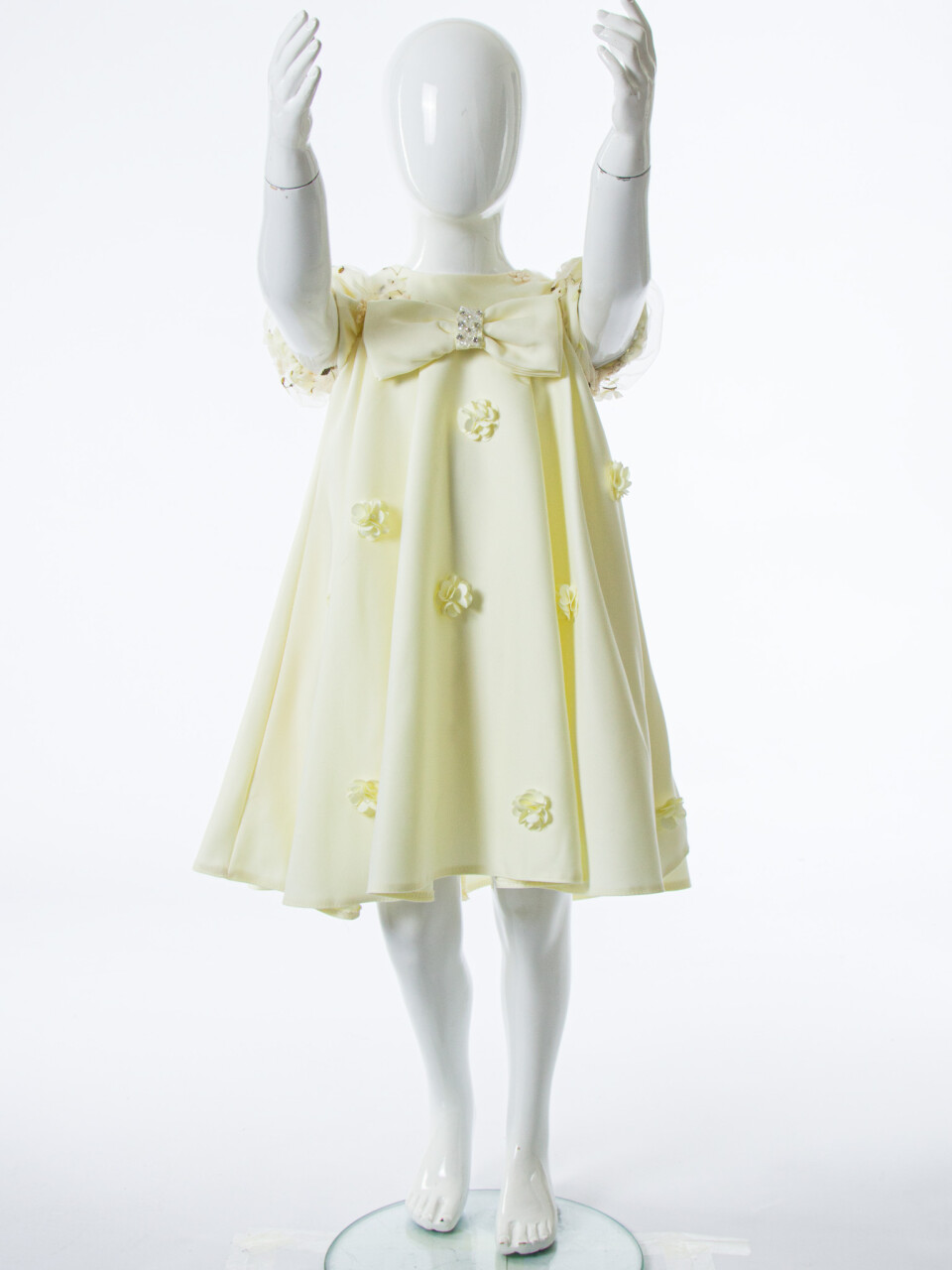 Kız Çocuk Yazlık Elbise 2-6 Yaş 1801 Sarı - 8