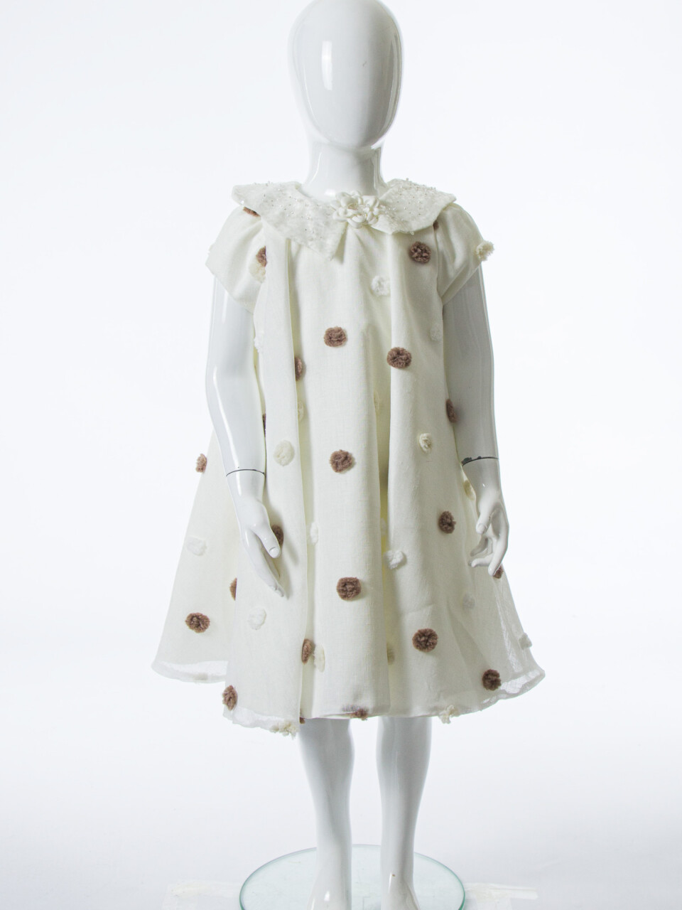 Kız Çocuk Yazlık Elbise 1-5 Yaş 1807 Beyaz - 3