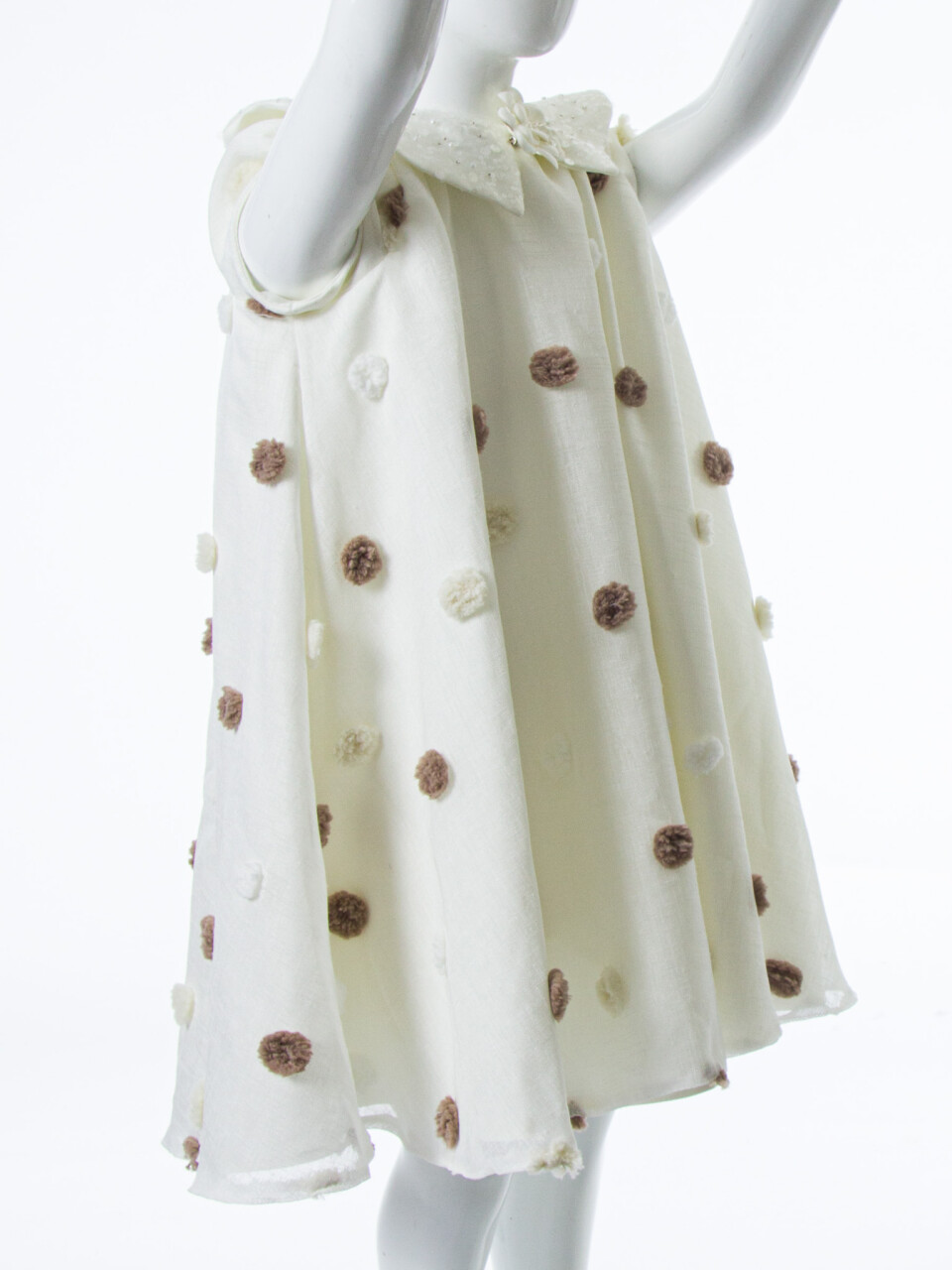 Kız Çocuk Yazlık Elbise 1-5 Yaş 1807 Beyaz - 4