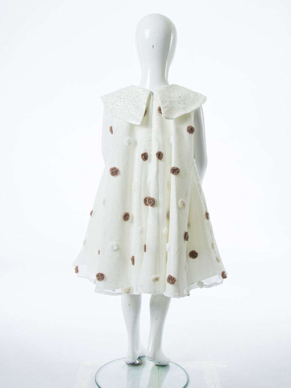 Kız Çocuk Yazlık Elbise 4-8 Yaş 1810 Beyaz - 4