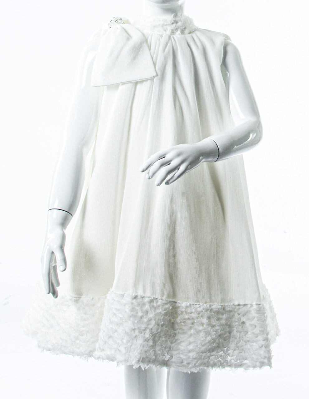 Kız Çocuk Yazlık Elbise 4-8 Yaş 1803 Beyaz - 3