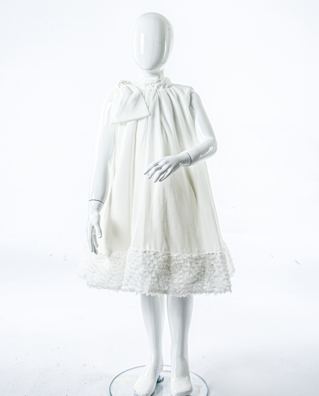 Kız Çocuk Yazlık Elbise 4-8 Yaş 1803 Beyaz - 4