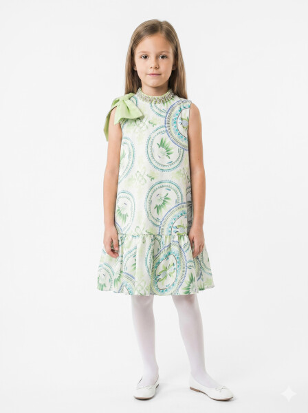 فستان صيفي للبنات، للأعمار من 4 إلى 8 سنوات، 1808 - Damasqino
